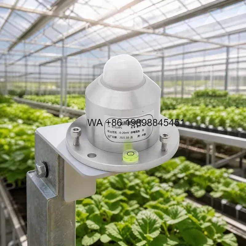 Wmwmnu Light Intensity Sensor Illuminance Sensor Outdoor Light Sensor for Agricultural Greenhouse Smart Farm Weather Station