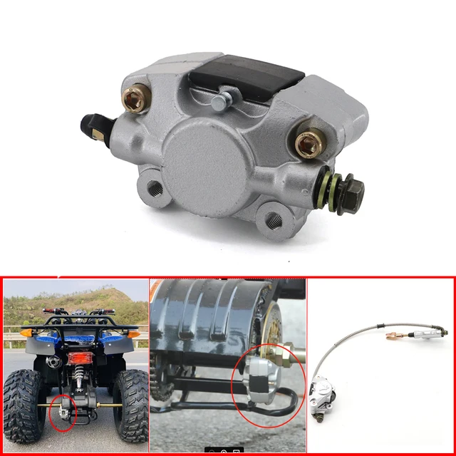 Nowy tylny zacisk hamulca tarczowego Klocki hamulca tylnego Hydrauliczna pompa zacisku hamulca pasująca do 150cc 250cc Bull Quad Dirt Bike ATV