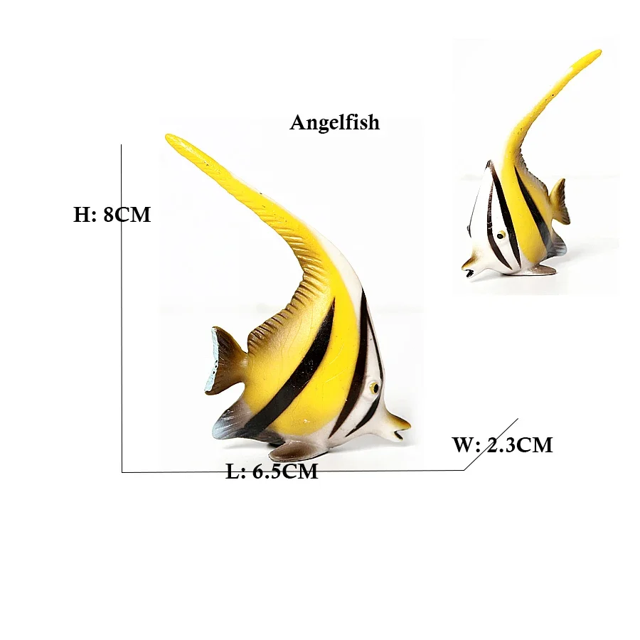 Marine Toy Animals Figures Sword fish Sailfish Salmon Shark Piranha Animal Figurines Action Figure Children Toys Games kids Gift