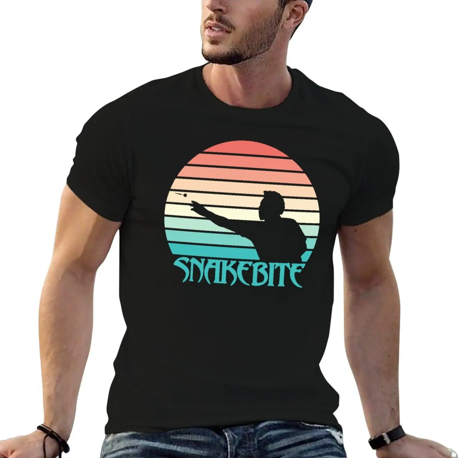 تي شيرت بيتر رايت دارتس ريترو غروب الشمس تي شيرت رجالي قطن تي شيرت للرجال تي شيرت قطني