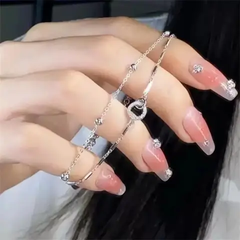 925 Sterling Silver Double Layer Zircon Bracelet Simple Style Charm Bracelet Birthday Party Gift for Women's Exquisite Jewelry