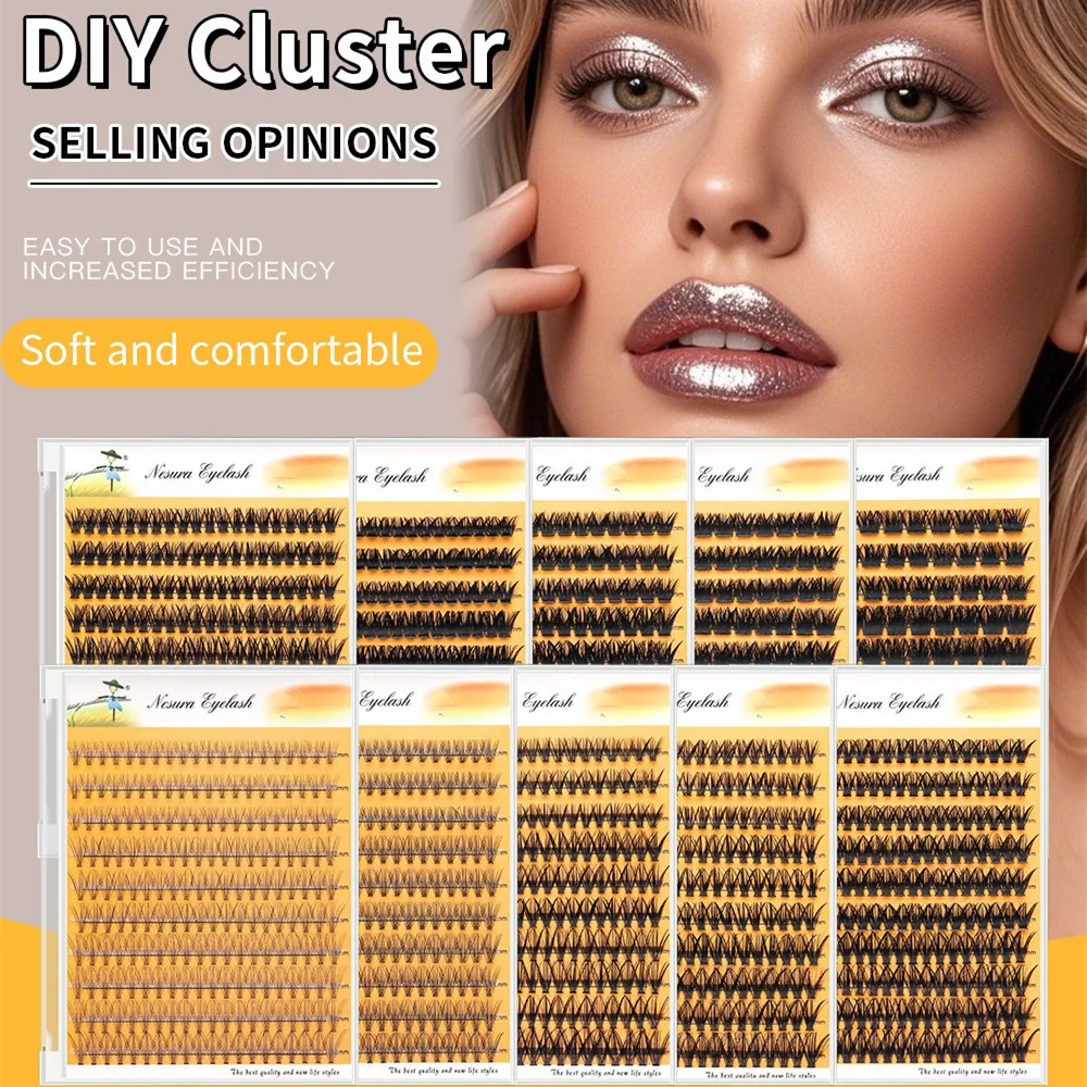 

Grafting World European American 10D/20D/30D Natural Segmented Dense Stem DIY Flower Hair Large Capacity Mixed False Eyelashes
