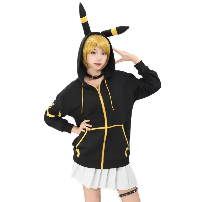 DAZCOS การ์ตูนแฟชั่นน่ารักเสื้อฤดูใบไม้ผลิฤดูใบไม้ร่วงอะนิเมะคอสเพลย์เสื้อฮู้ดมีหูหางเครื่องแต่งกายสำหรับผู้หญิง SF/1