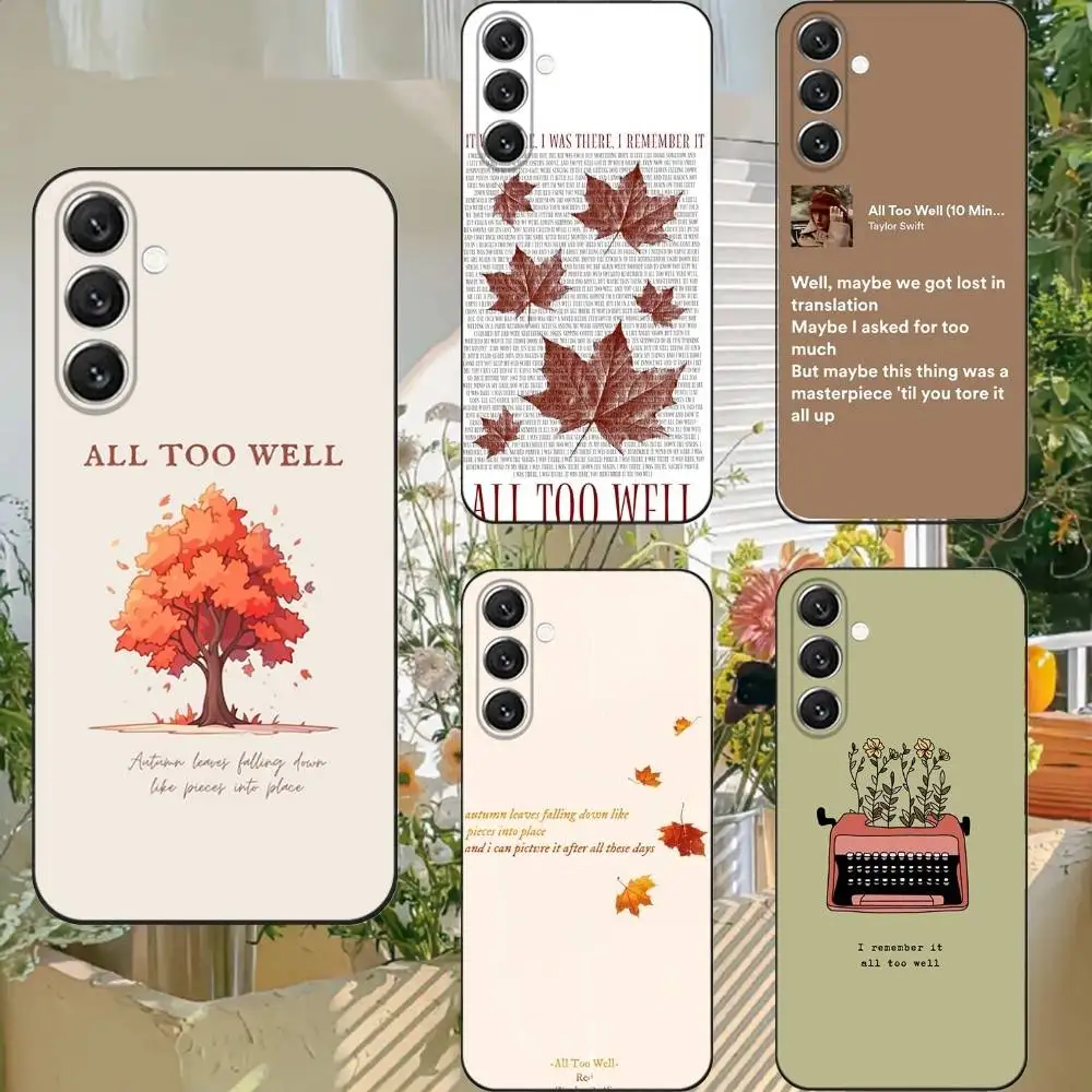 

All Too Well Lyrics Phone Case Phone Case For Samsung S25,S24,S21,S22,S23,S30,Ultra,S20,Plus,Fe,Lite,Note,10,9,5G Black Cover