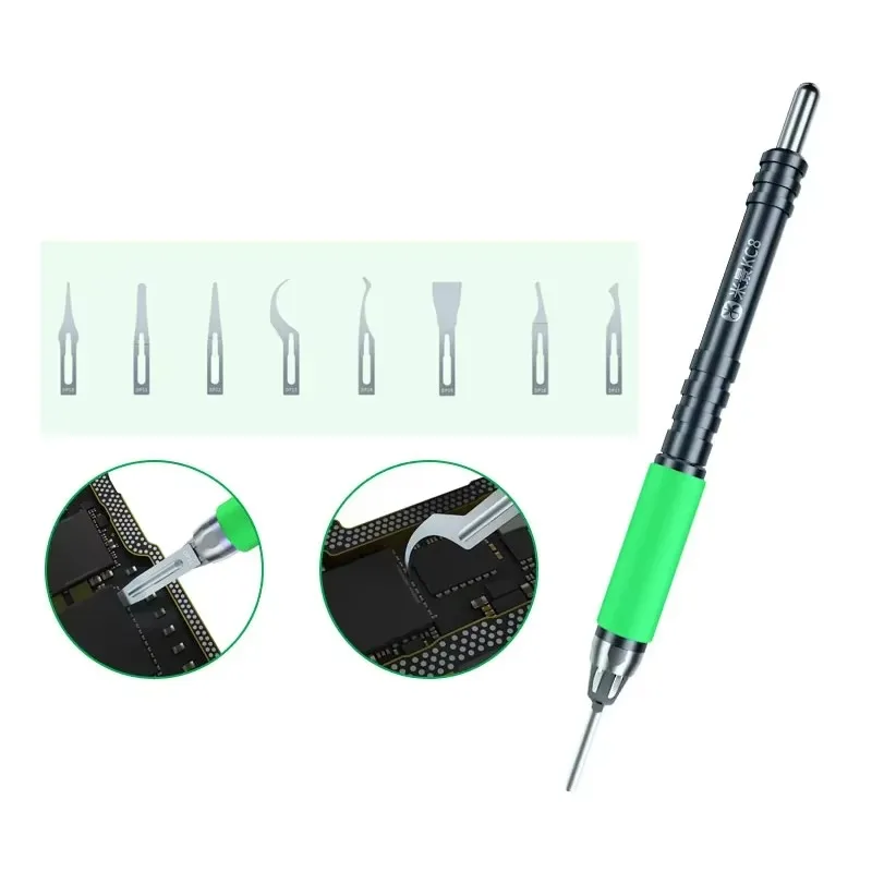 

KC8 CPU Glue Removal Blade for Mobile Phone Motherboard BGA Chip Scraper Pry Knife Rear Glass Disassembly Hand Tools