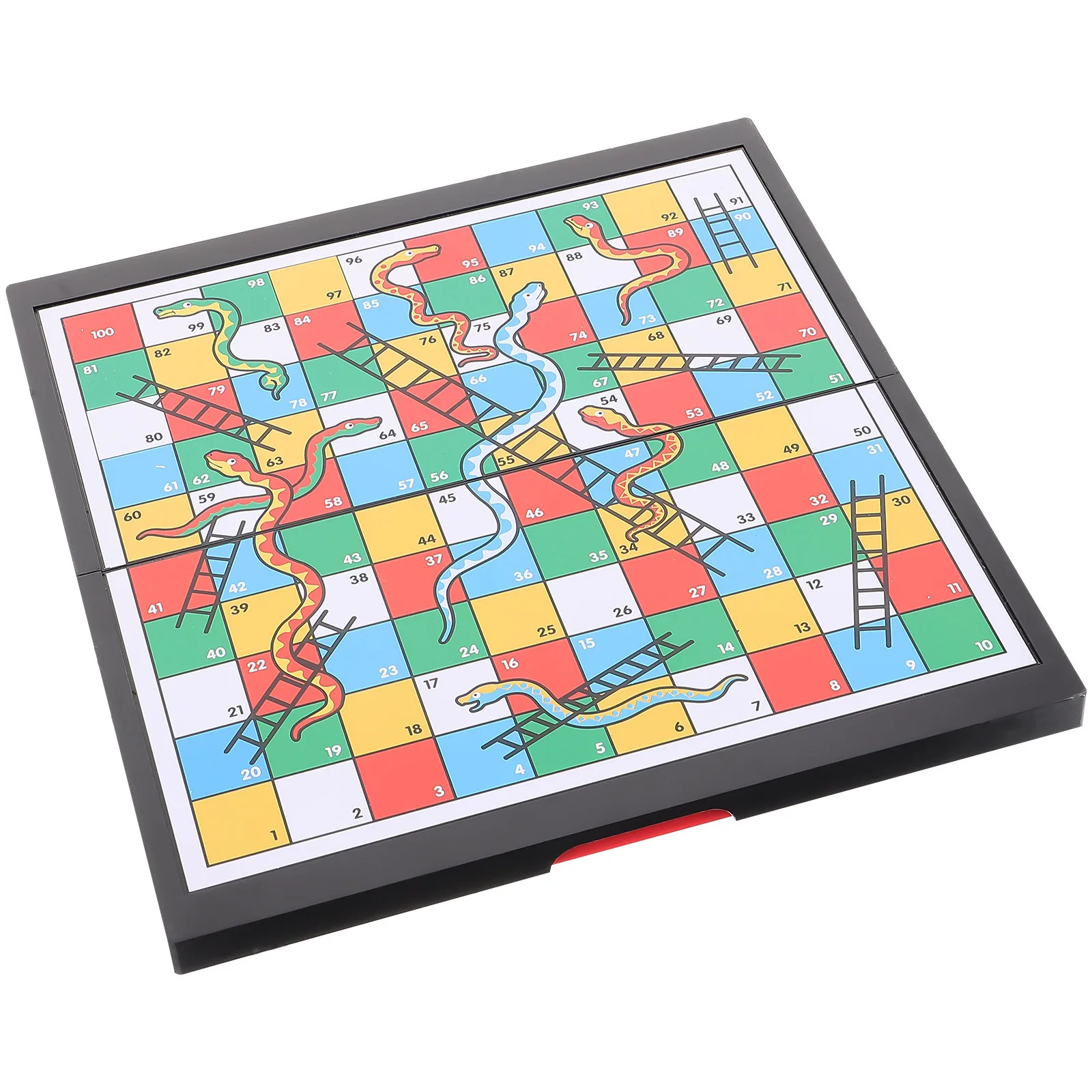 

1Set Snakes Ladders Board Game Set Safe Practical Magnetic Design Indoor Activity Snakes Ladders Board Game
