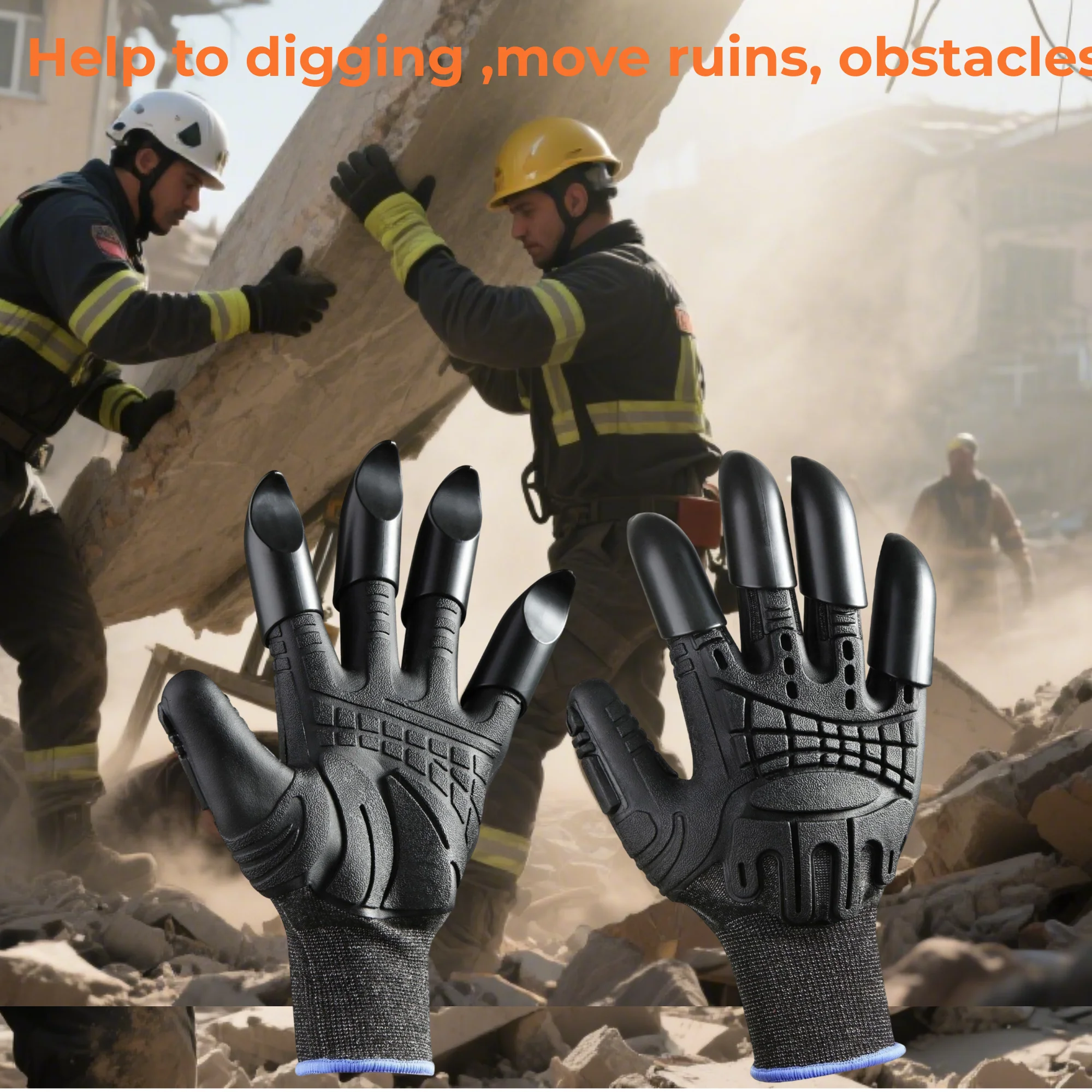 

Heavy-duty Earthquake Relief Equipment Earthquake Rescue Tools Disaster Relief Tools Hand Protective Digging Gloves