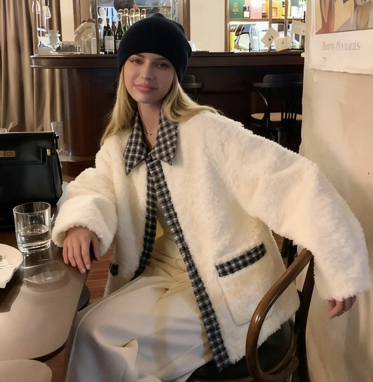 

Parkas Womens Army Autumn Linen Layered Pleated Panelled Buttoned Stand-Collar Preppy College School Daily Leisure Literary 2025