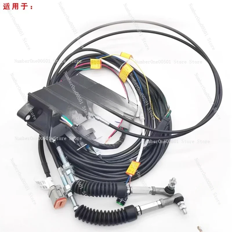 Excavator all-round universal throttle motor integrated double-wire single-wire