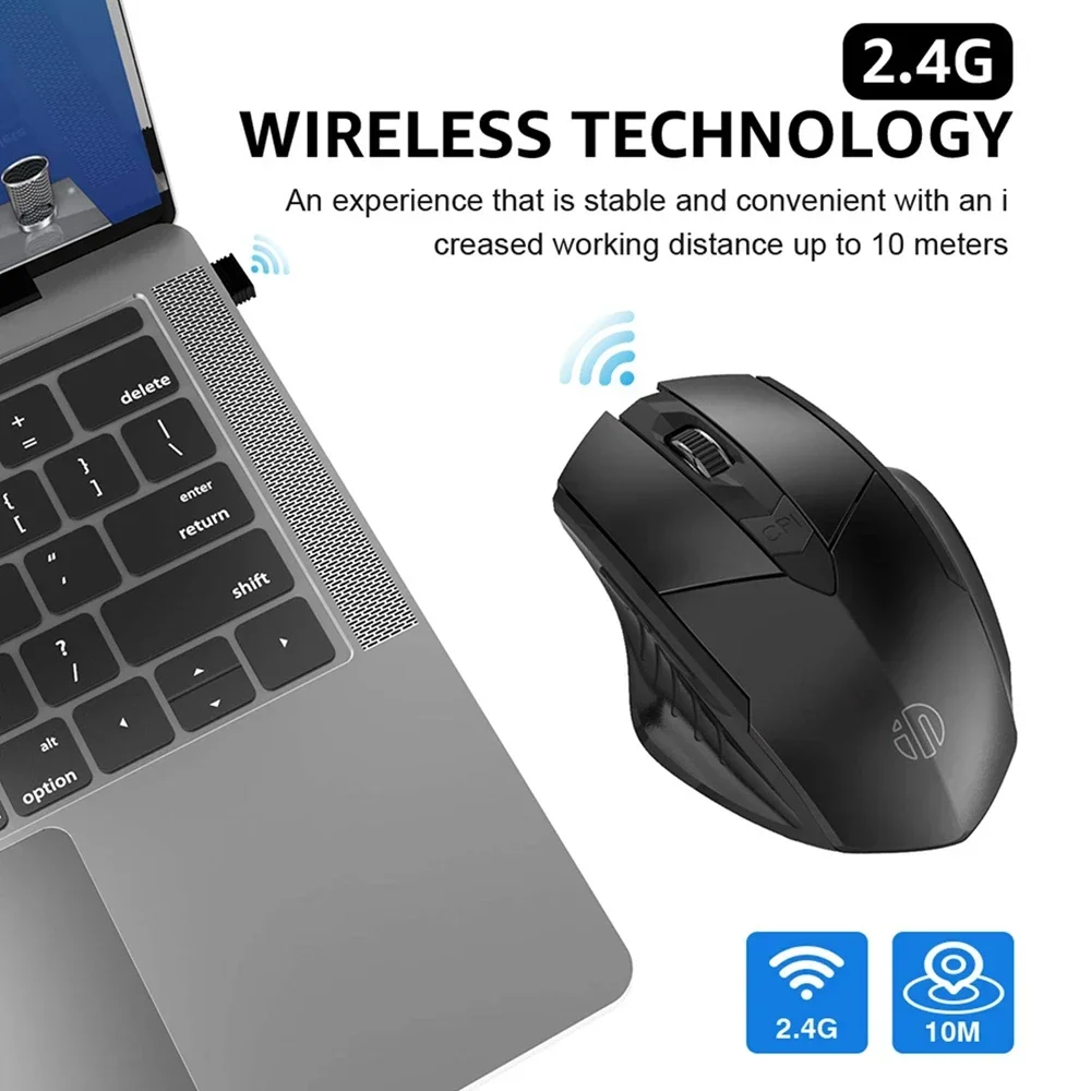 

Bluetooth Rechargeable Wireless Mouse 2.4G PM6 Wireless Mouse Office Mute Support PC Laptop Tablet Gamer Mouse For Computer