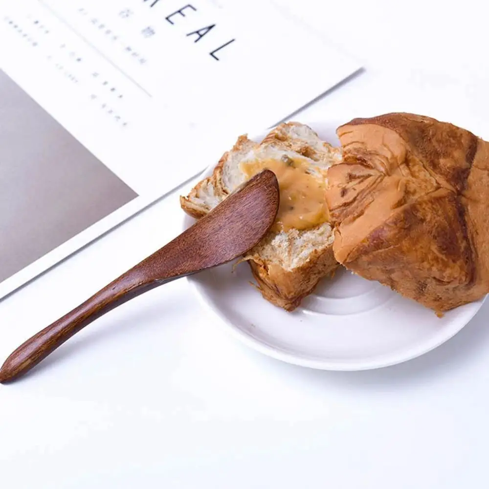 

1/2/4 pcs Tableware Smooth Edge Handmade for Bread,Face-pack Jam Spatula Cheese Spreader Breakfast Accessories Butter Spatula