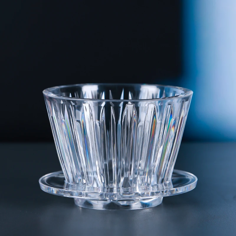 Heat-resistant  Coffee Dripper 1-2Cups Crystal Eye Pour Over Coffee Dripper