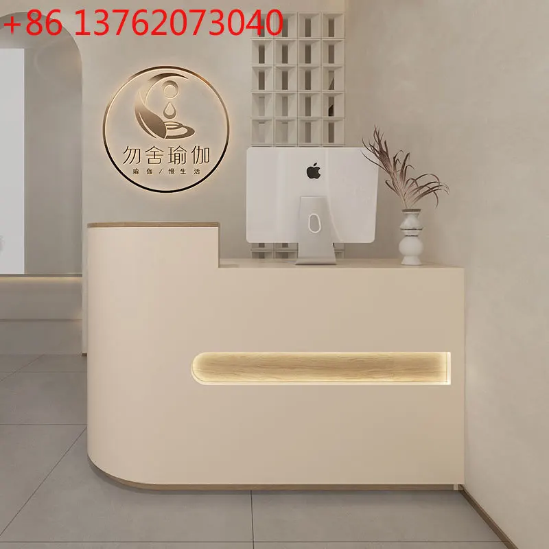 

Барная стойка для салона красоты, светлая роскошная элитная касса, стойка регистрации магазина