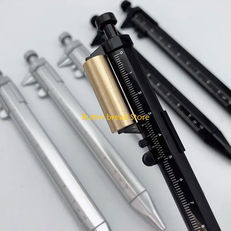 W89C قلم حبر قابلة للسحب مع قلم مكتبة Vernier-Caliper للطالب