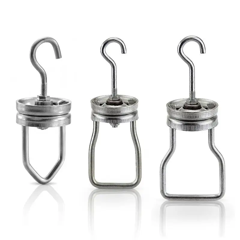 Rotating Spinner Hook Steel Powder Coating Swivel Heavy Duty for Paint Workpieces and Drying Rooms