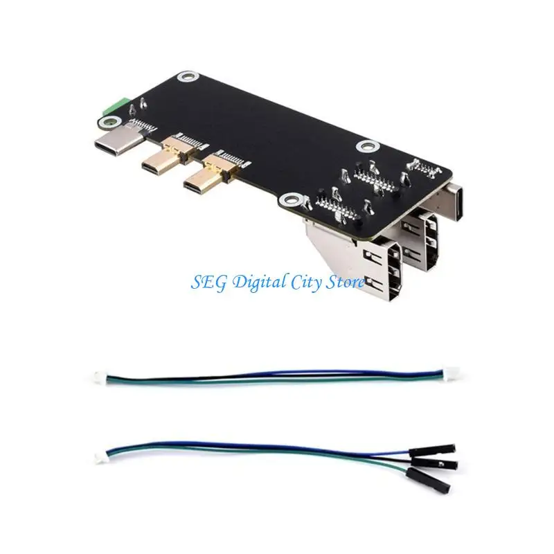 U75B-Adapterplatine, multifunktional, anwendbar für RPi5/4B Video- und Höradapter