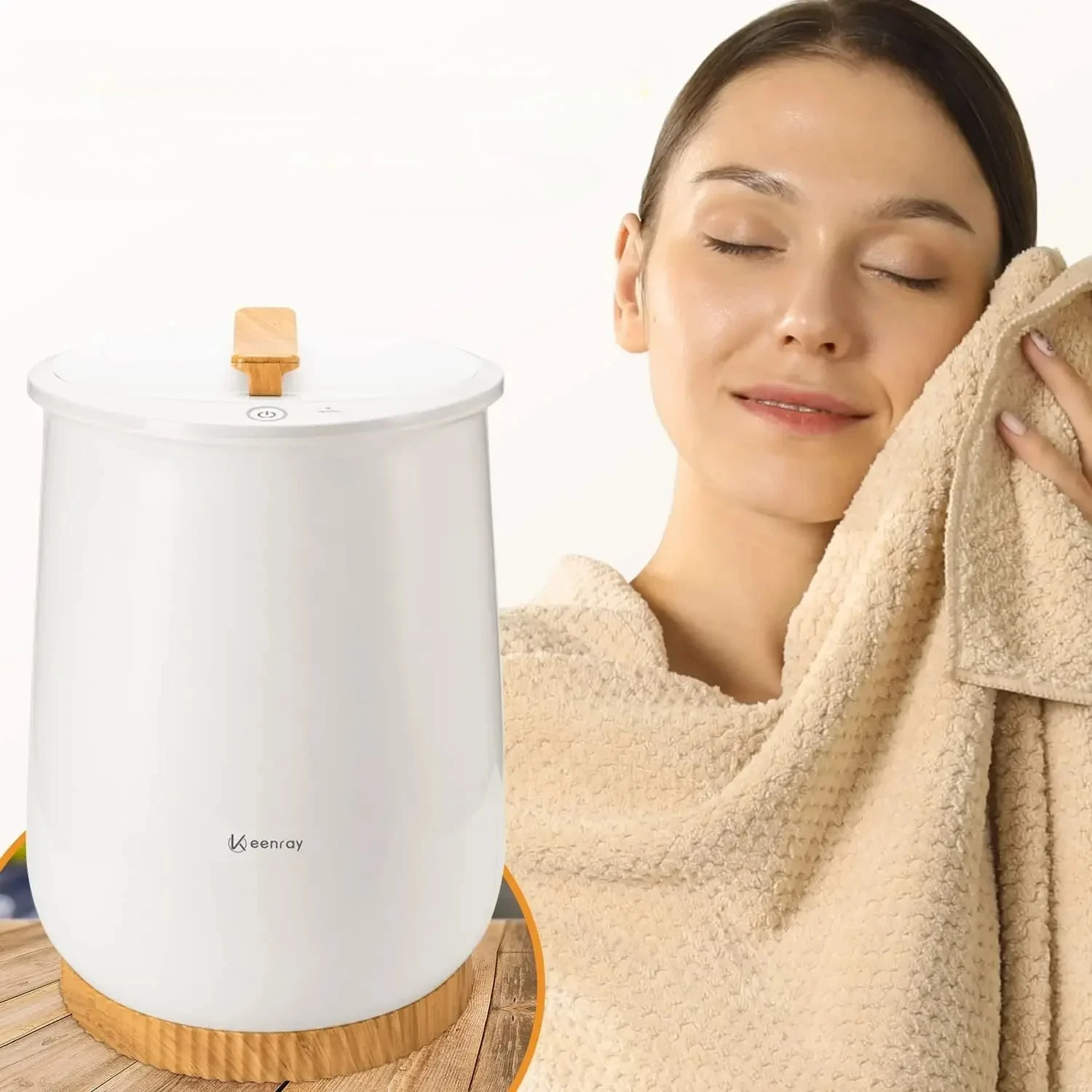 

Large Towel Warmer for Bathroom, Fits Up to Two 40"X70" Oversized Towels Luxury Towel Warmer Bucket, , Auto Shut Off, Bathrobes