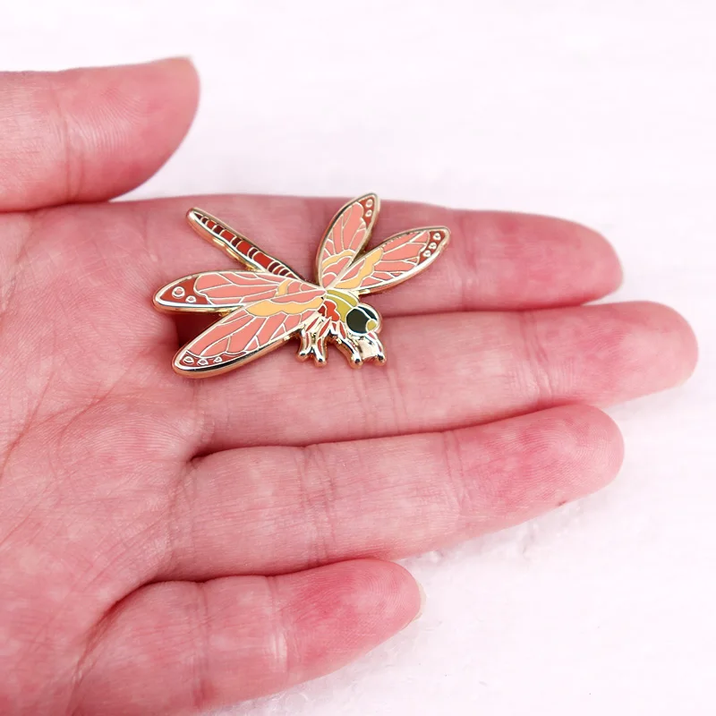 Dragonfly Enamel Pin Anisoptera Badge Beautiful Flying Insect Brooch Jewelry Backpack Decorate