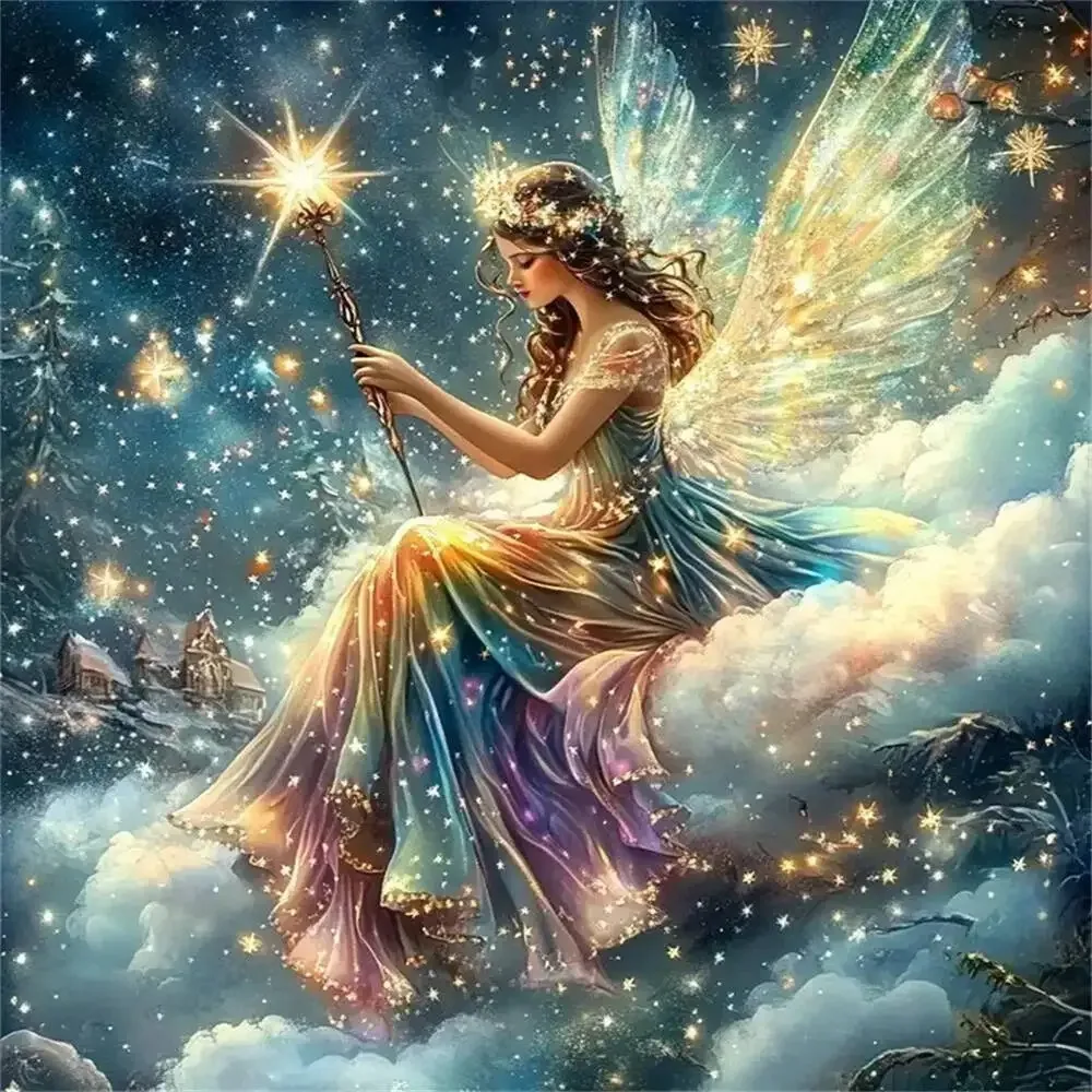 

500 Pieces Jigsaw Puzzle for Adults Woman Angel Paper Puzzles Home Decor Wall Display Festival Gift