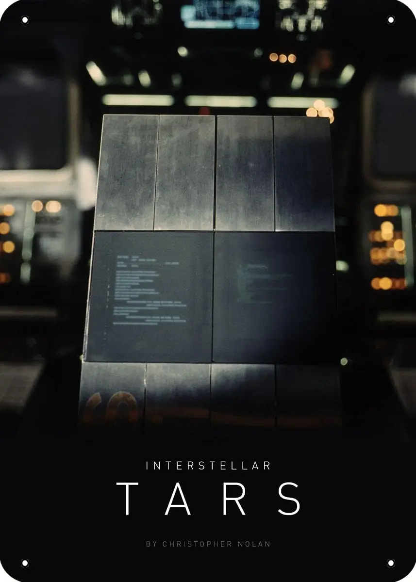 TARS Interstellar Movie and Serie Posters Metal Tin Sign 12