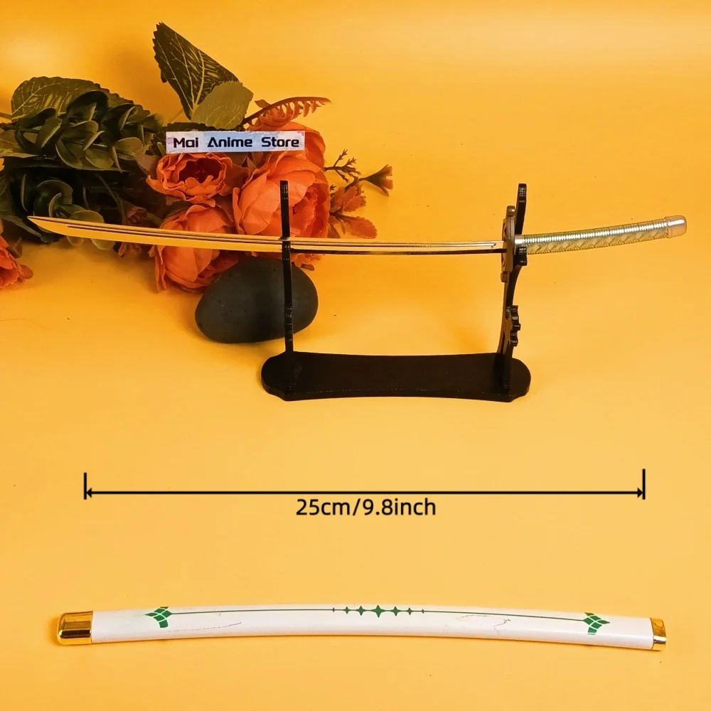 10inch Anime Bleach Ulquiorra Katana Real Size Japanese Katana Original Sabre Sword Metal Ninja Knife Blade Unsharp Toy Gift