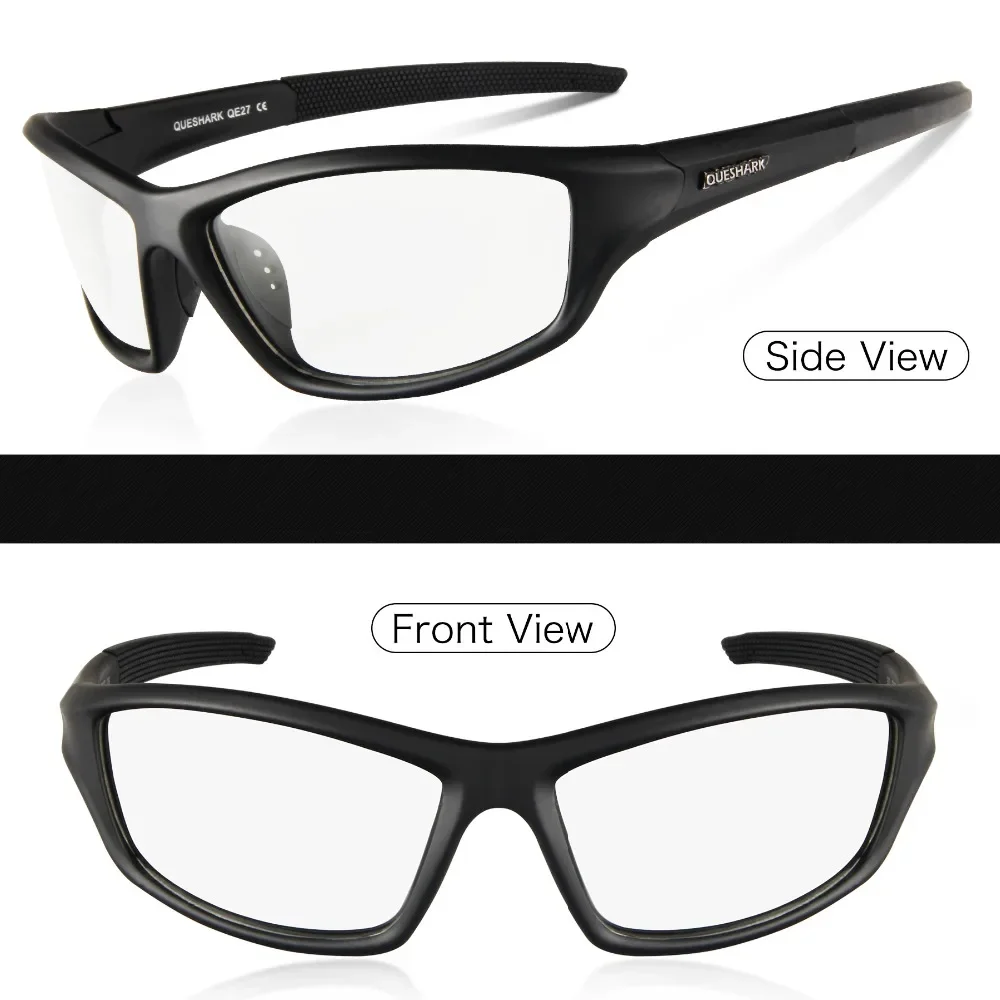 Queshark Photochromic Hiking Eyewear Climbing Fishing Glasses Sport MTB Bicycle Bike Sunglasses Goggles Racing Glasses QE27