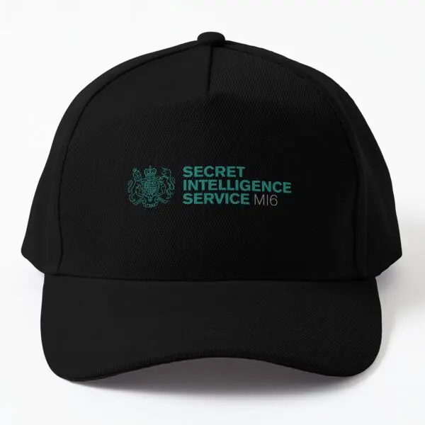 Mi6 British Intelligence Service  Baseball Cap Hat Bonnet  Fish Sun Black Printed Casual Boys Snapback Women Mens Casquette