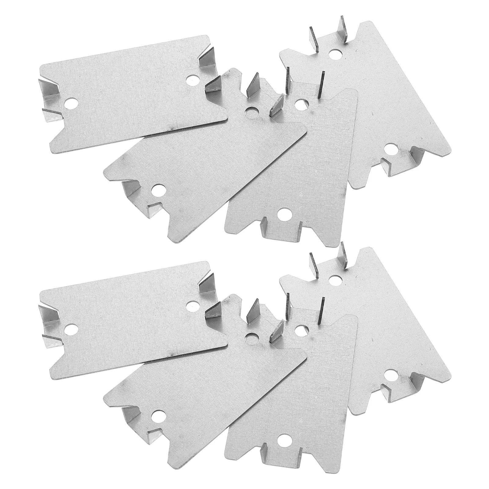 50 قطعة من لوحة الأظافر شديدة التحمل، لوحة معدنية صغيرة من الخشب لتركيب أنابيب الأسلاك، لوحات الكابلات الكهربائية #5