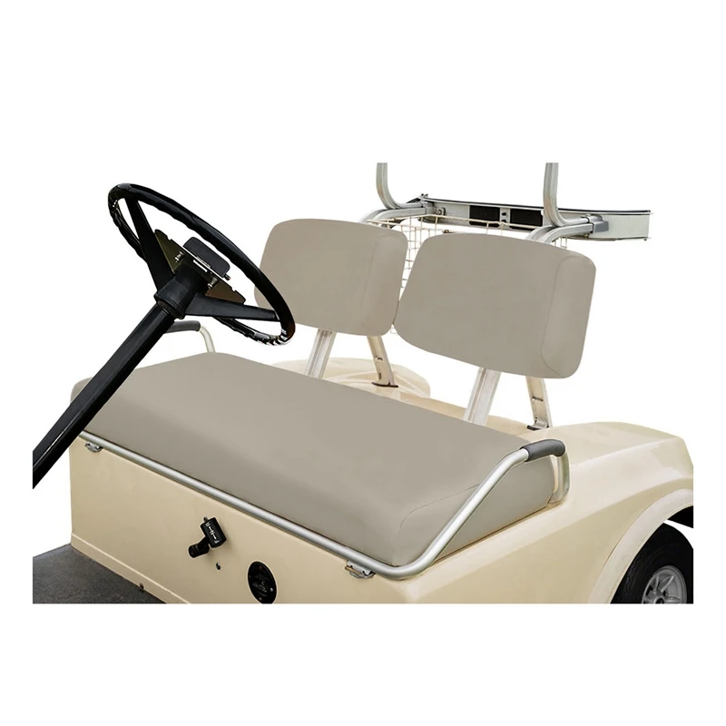 3PCS/Set Golf Club Car PRE-2000 DS 82-00 Golf Cart Front Heavy Duty Vinyl Seat Cover Set Replacement Parts -Beige