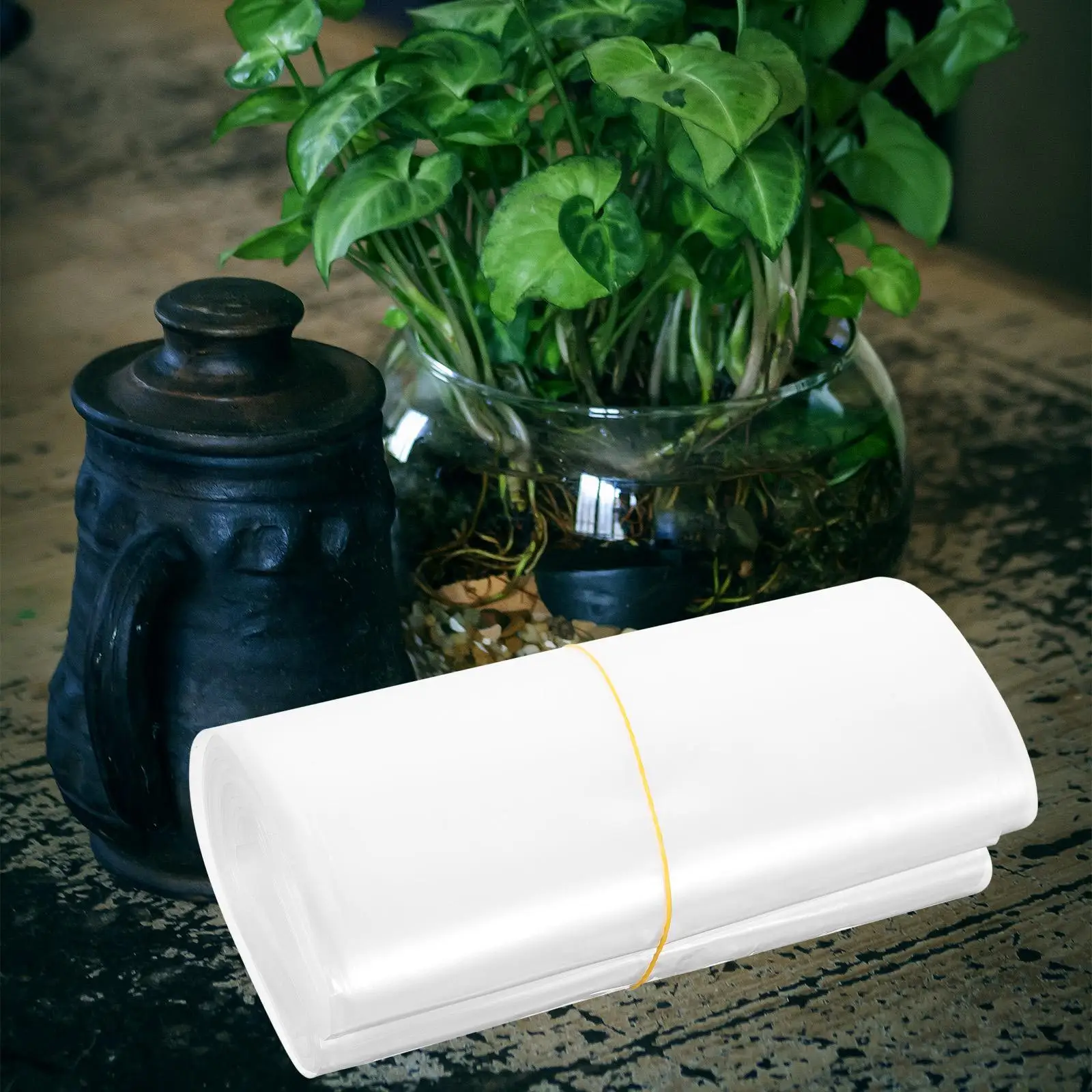 50 Pcs namental Fish Packaging Bags 15x38cm HDPE Clear Shipping Containers for Aquarium Transport Disposable Practical