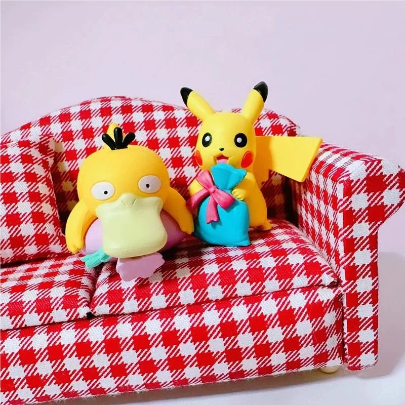 TOMY Original 4Pcs Gashapon minnade present mascot  ポケットモンスター Anime Figure Toys For Kids Gift Collectible Model Ornaments