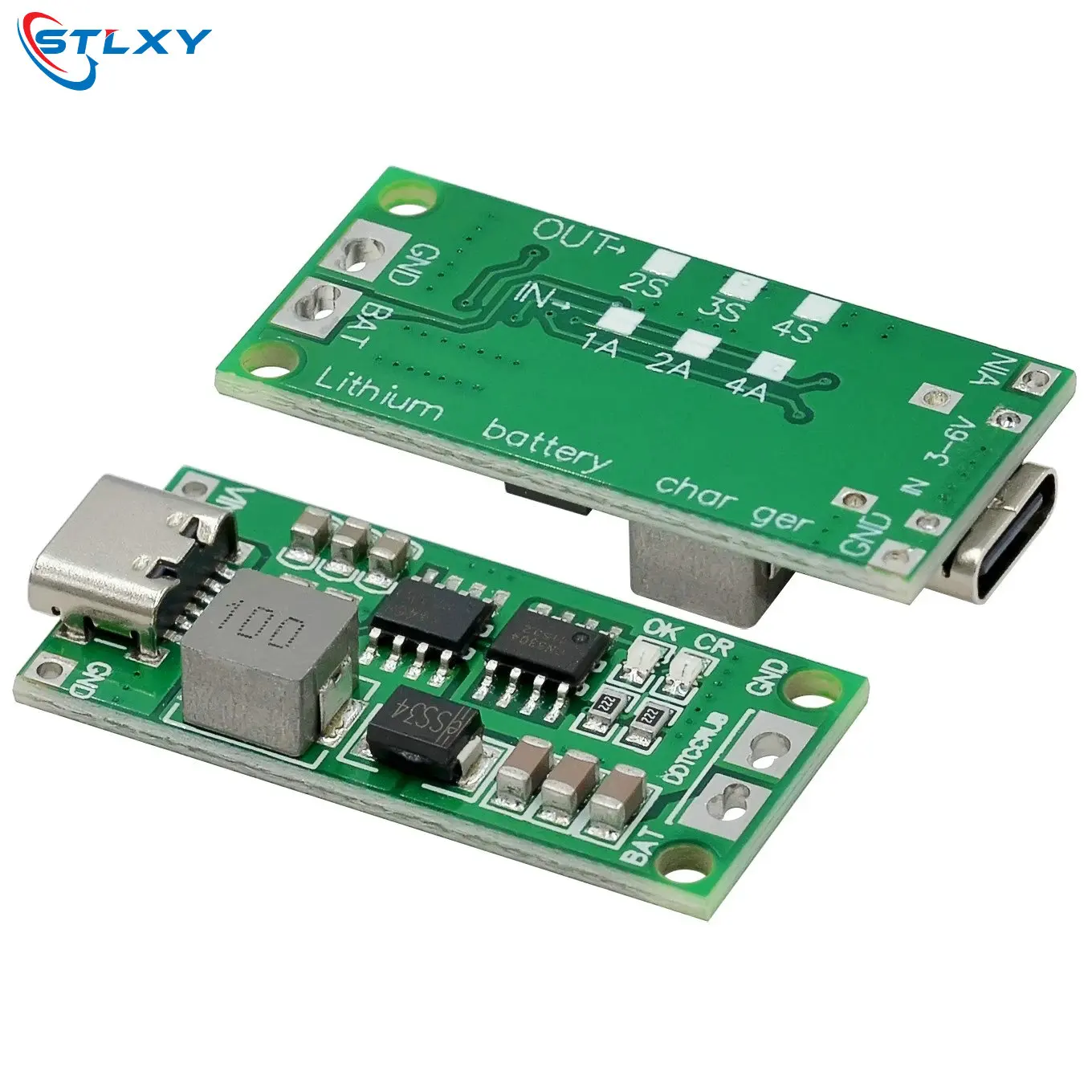 Multi-Cell 2S 3S 4S Type-C To 8.4V 12.6V 16.8V Step-Up Boost LiPo Polymer Li-Ion Charger 7.4V 11.1V 14.8V 18650 Lithium Battery