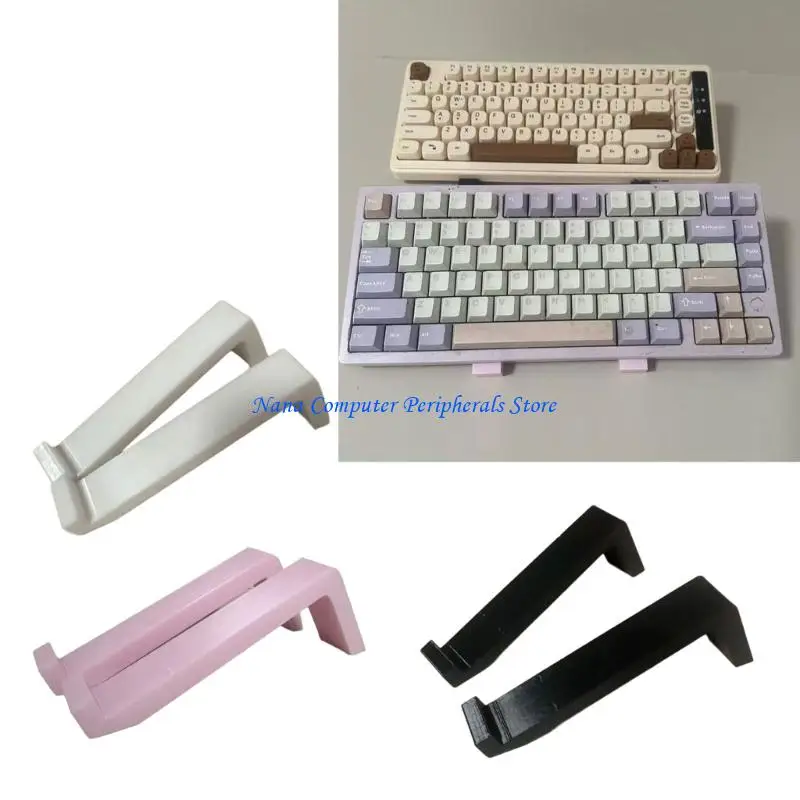 F68C 1Pair Toolless Keyboard Risers Stands AntiSlip For Instants Assembly And Portable
