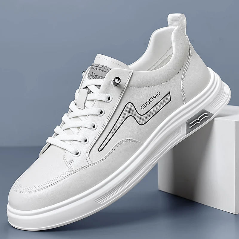 

2025 Men's Spring/Autumn Viral Chunky Sneakers - Hong Kong Style Trendy Casual Shoes, Height-Boosting for Students & Skaters