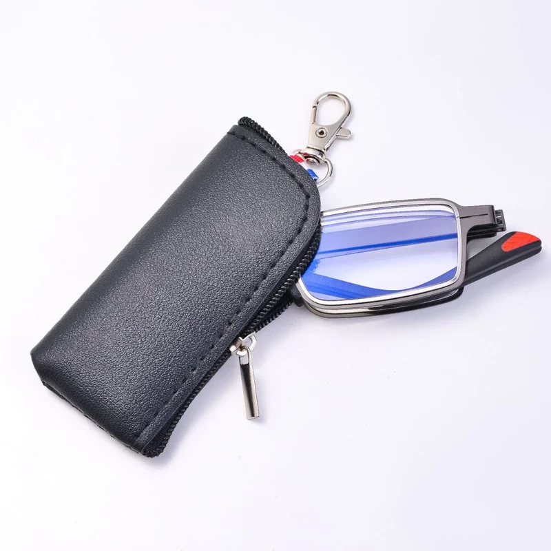 2026 Ultraleichte Metall-Lesebrille für Herren mit Etui, Klassische Hochauflösende Lesehilfe Dioptrien +1,0 +3,0