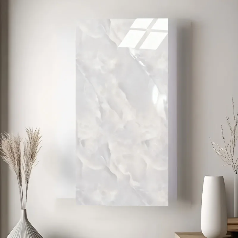 

room decoration white Patterned Pack Self-Adhesive Waterproof Tile Wall sticker Easy Clean Compatible for Bedroom Bathroom decor