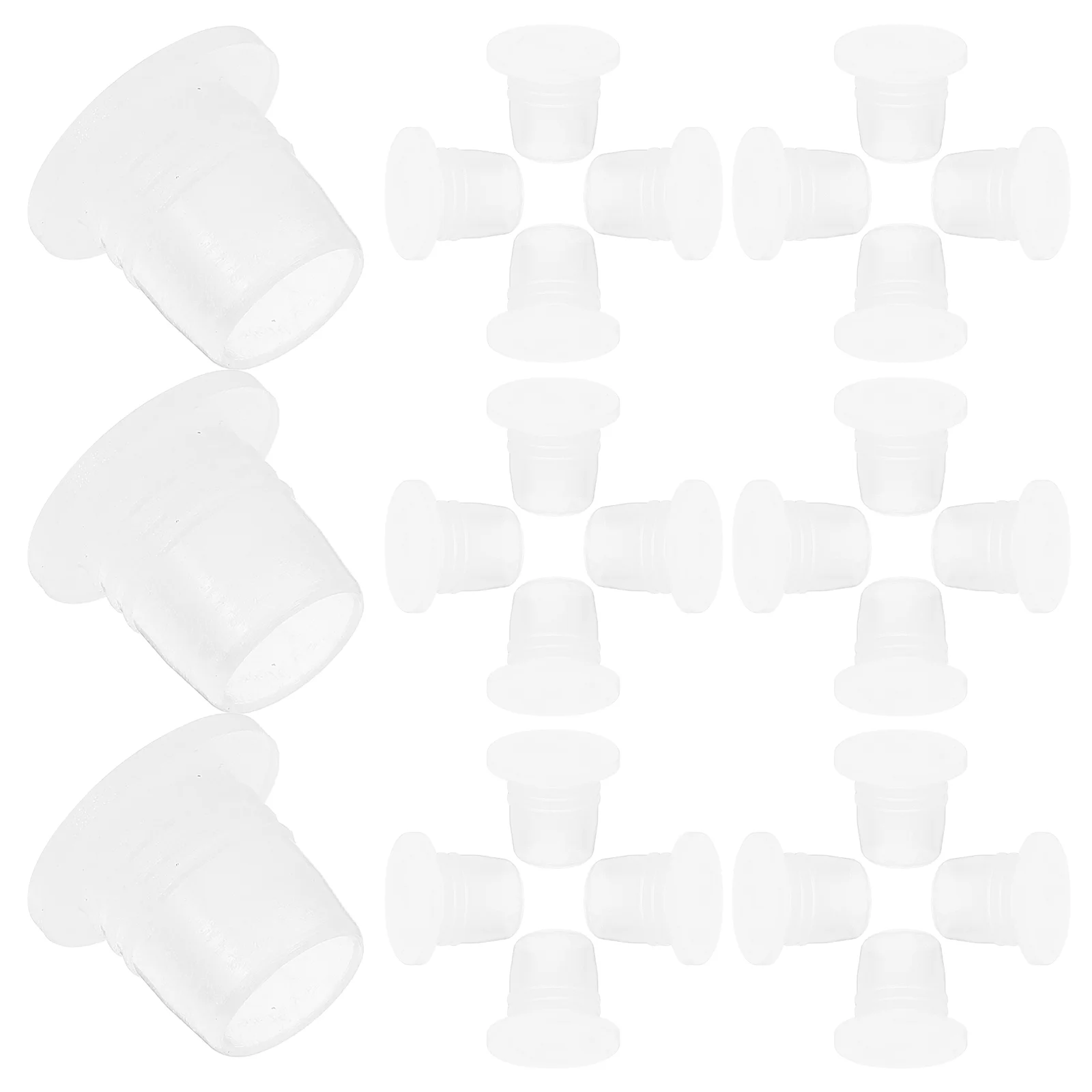 

100 PCS Perfume Bottle Stopper Caps for Glass Bottles Car Transparent Stoppers Covers Travel