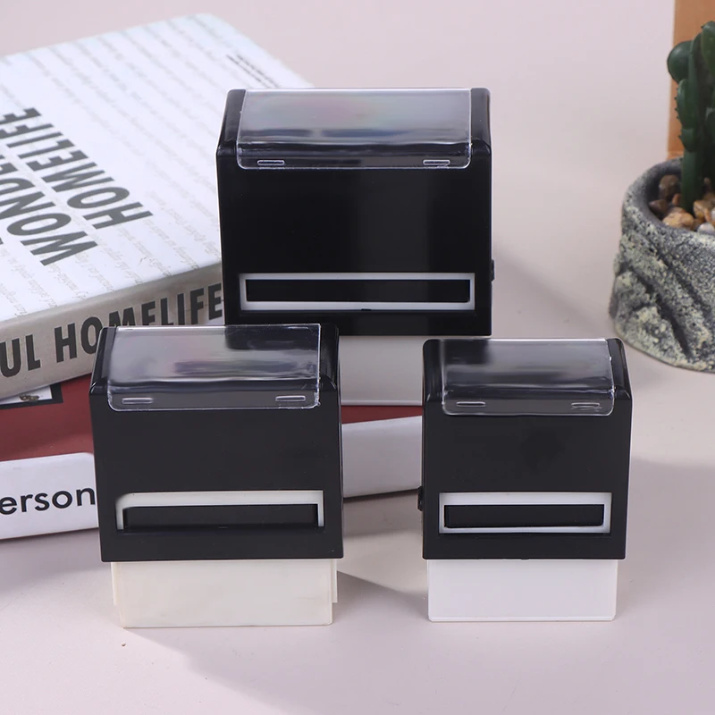 1PCS Plastic And Rubber Self-Inking Stamp Customized Self-Inking Business Address Wax Seal Name Handicrafts Personalize Stamps