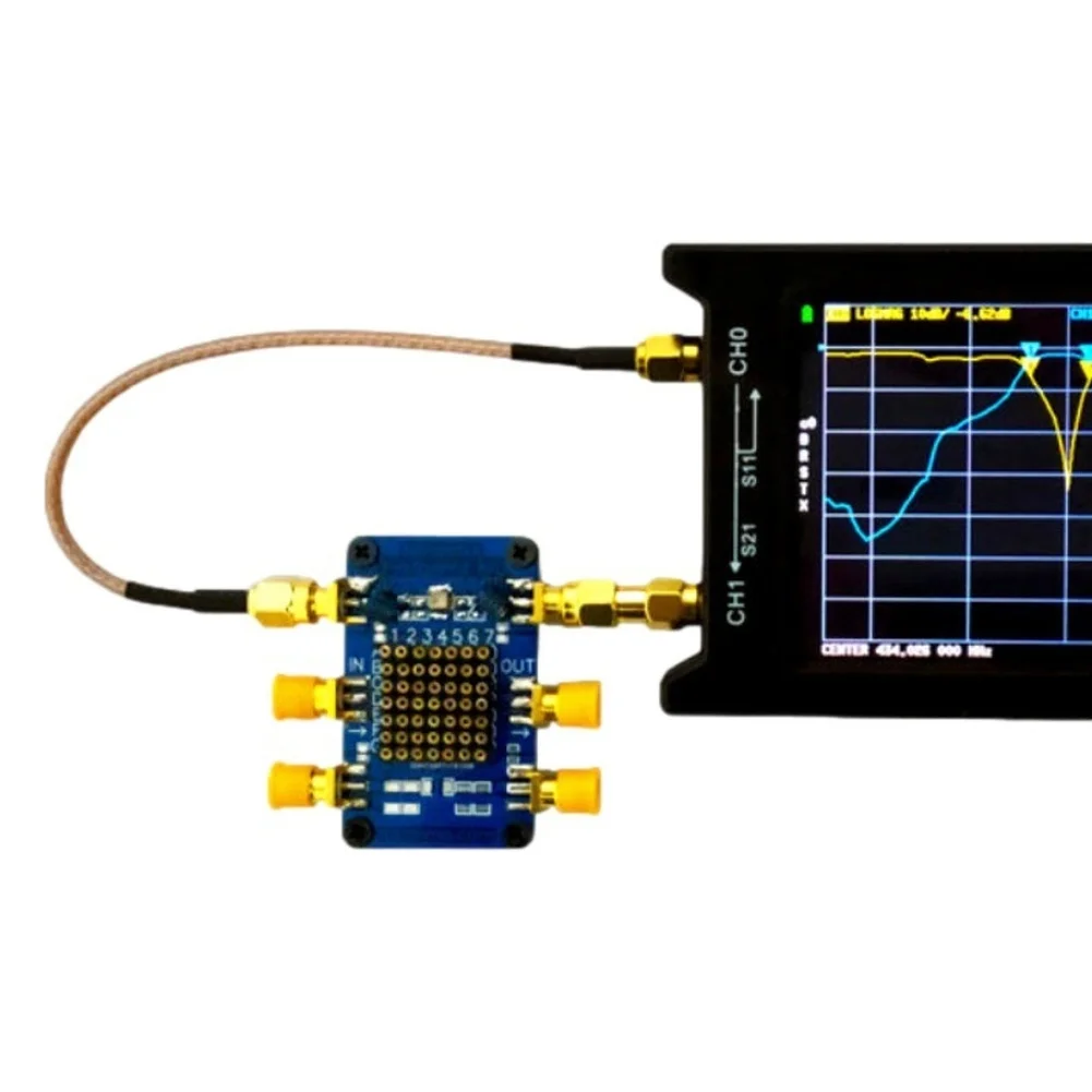 DIY VNA Test Board Kit for Nanovna Vector Network Analyzer with 0805 1206 Pads and Through Hole Testing Functionality
