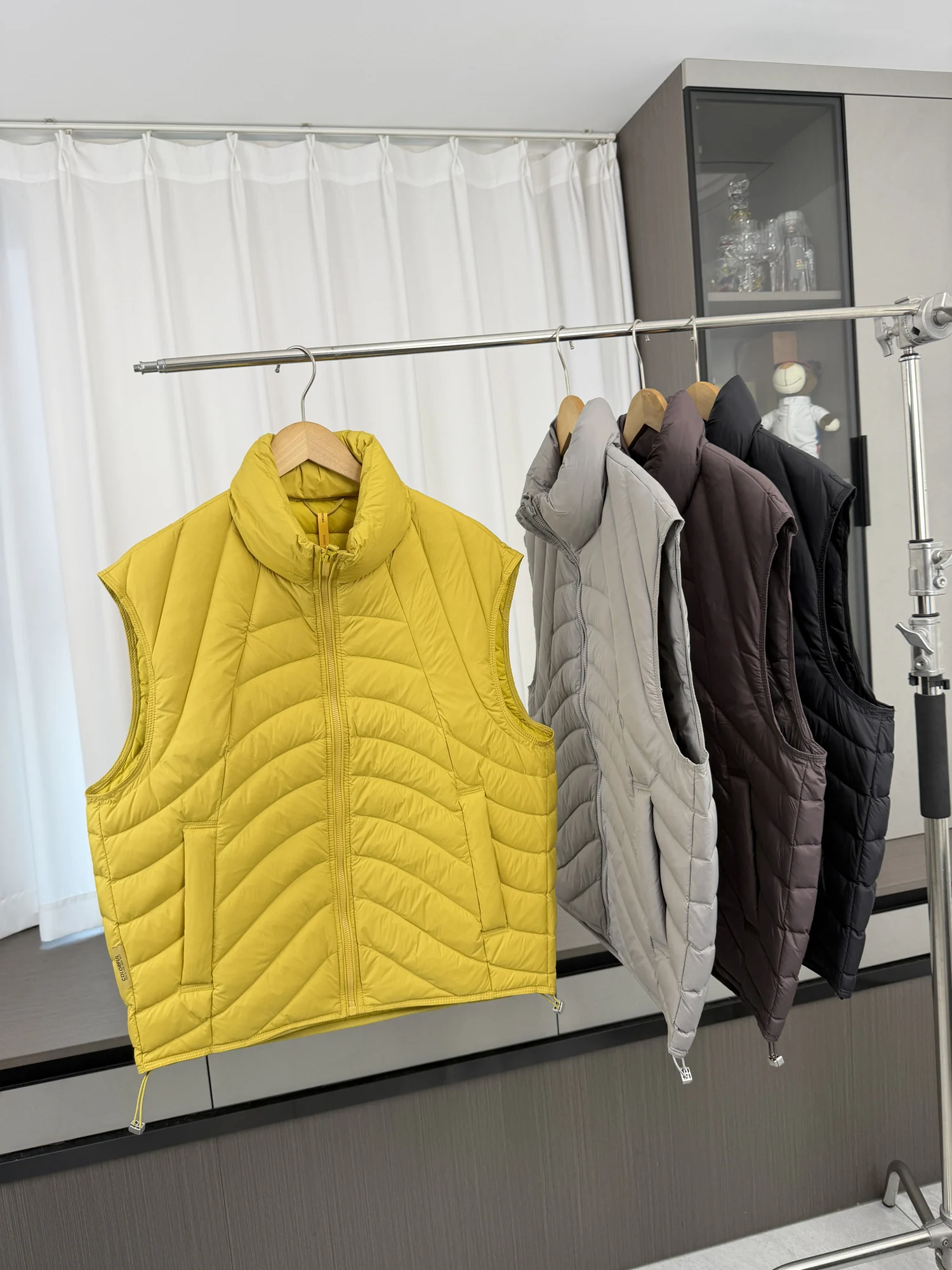 Warm And Fluffy Men's down Vest Casual Loose Stand Collar Outdoor Fashion Urban Style White Duck down Filling Daily Wear