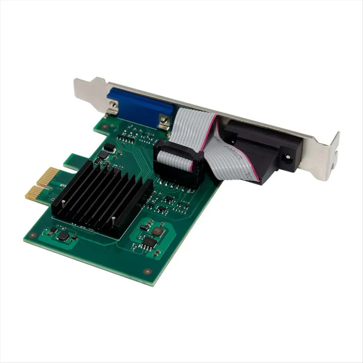 SM750 PCIE 2 Port Serial Expansion Card VGA Industrial-Grade 2D Graphics 1920 X 1440 HD Graphics Card 64MB DDR