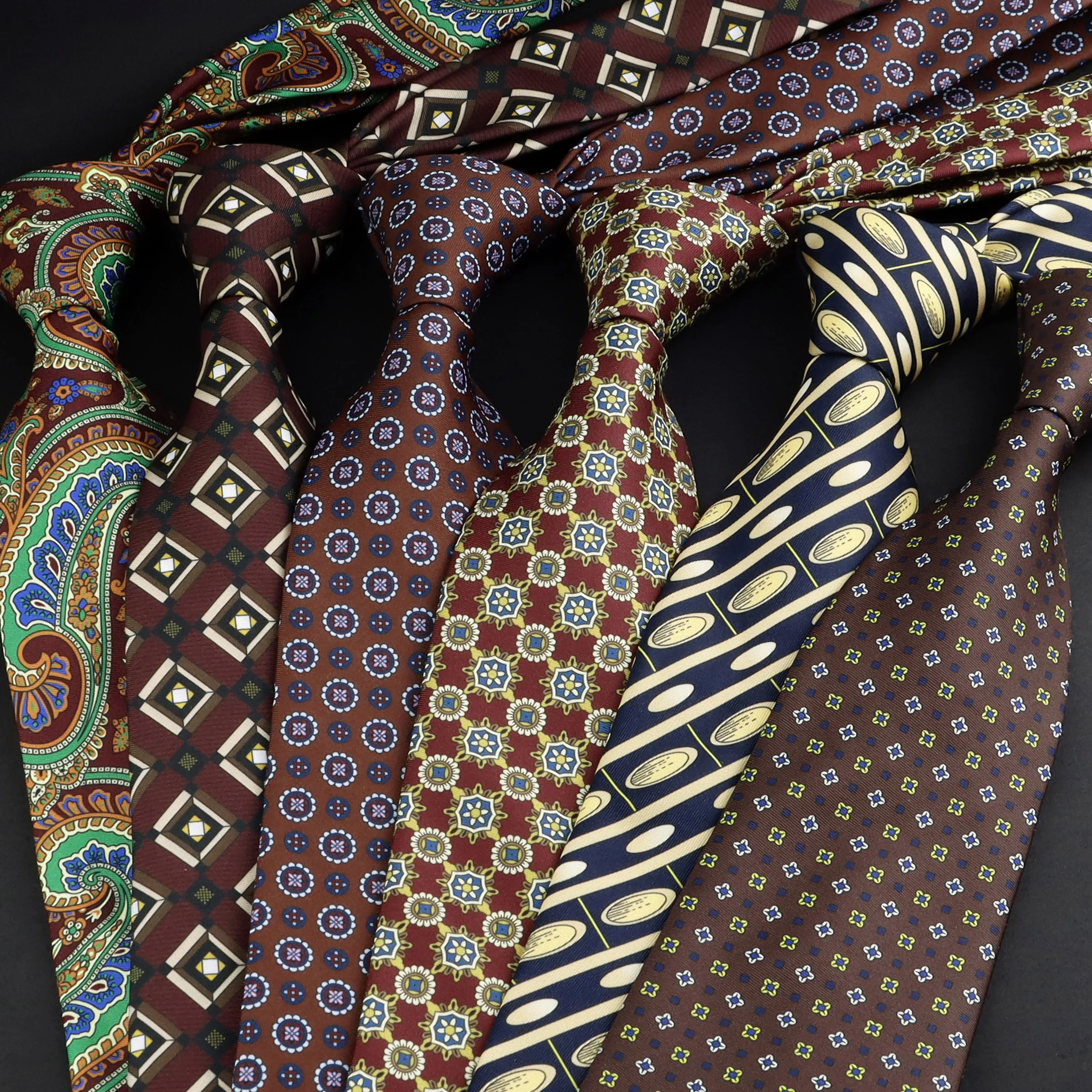 Silk Tie Striped - Gravata masculina de seda macia de