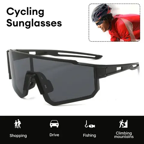 Outdoor Cycling Glasses Photochromic Polarized Sunglasses Anti-UV Light Eye-protection Sports Goggles