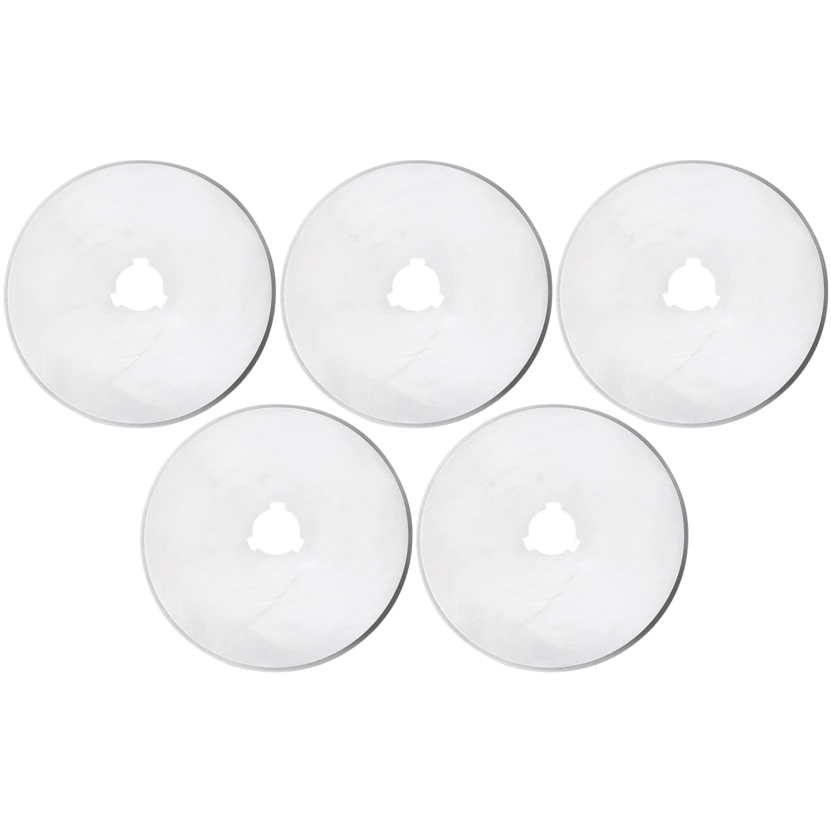 

5pcs 60Mm Rotary Cutter Replacement Blades Durable Circular Cutting Wheels For Fabric Paper Plastic Crafts Sewing Silver