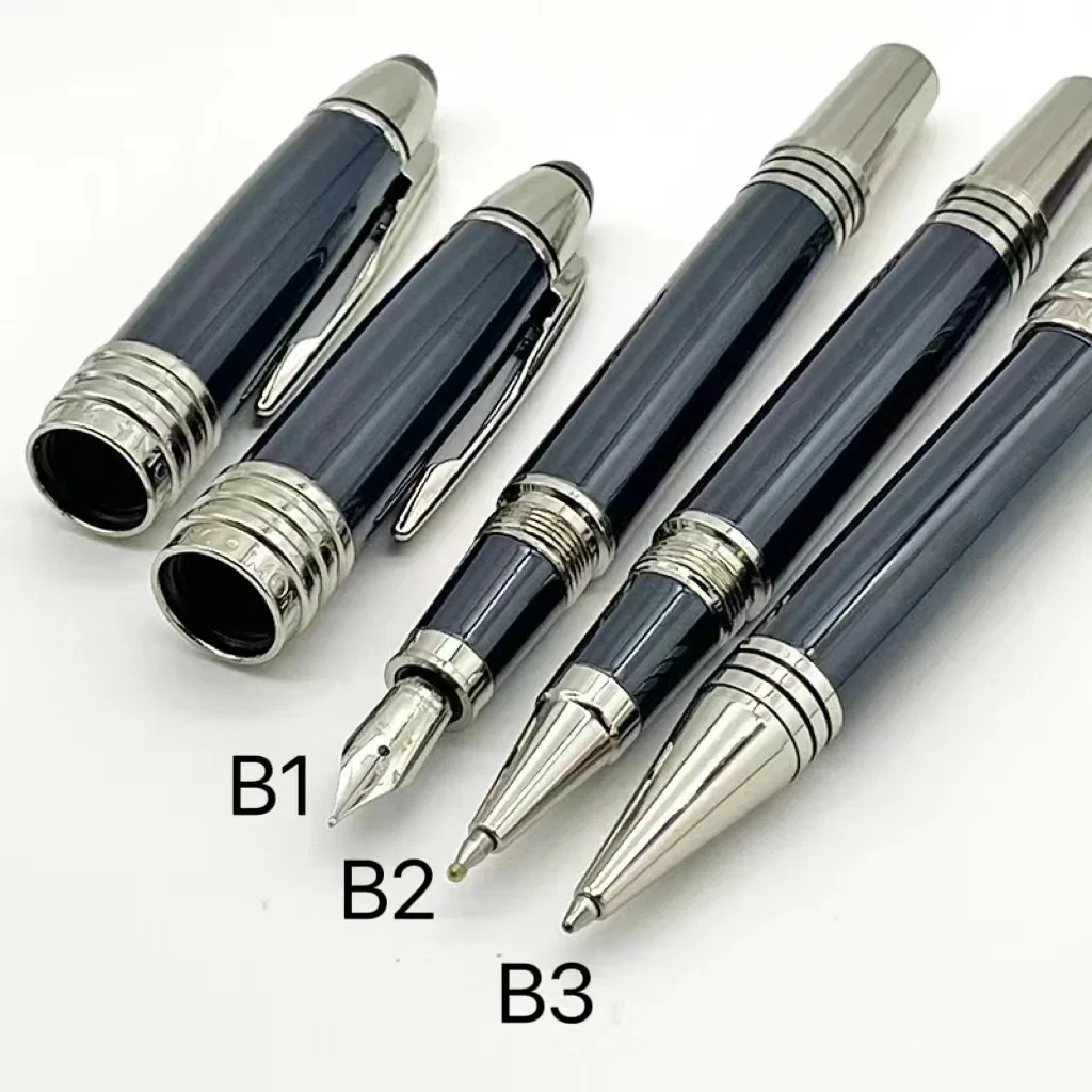 جون إف كينيدي إصدار خاص قلم حبر جاف رولربال فاخر MB هدية ألياف الكربون الأسود MetaWith JFK محطة الأرقام التسلسلية