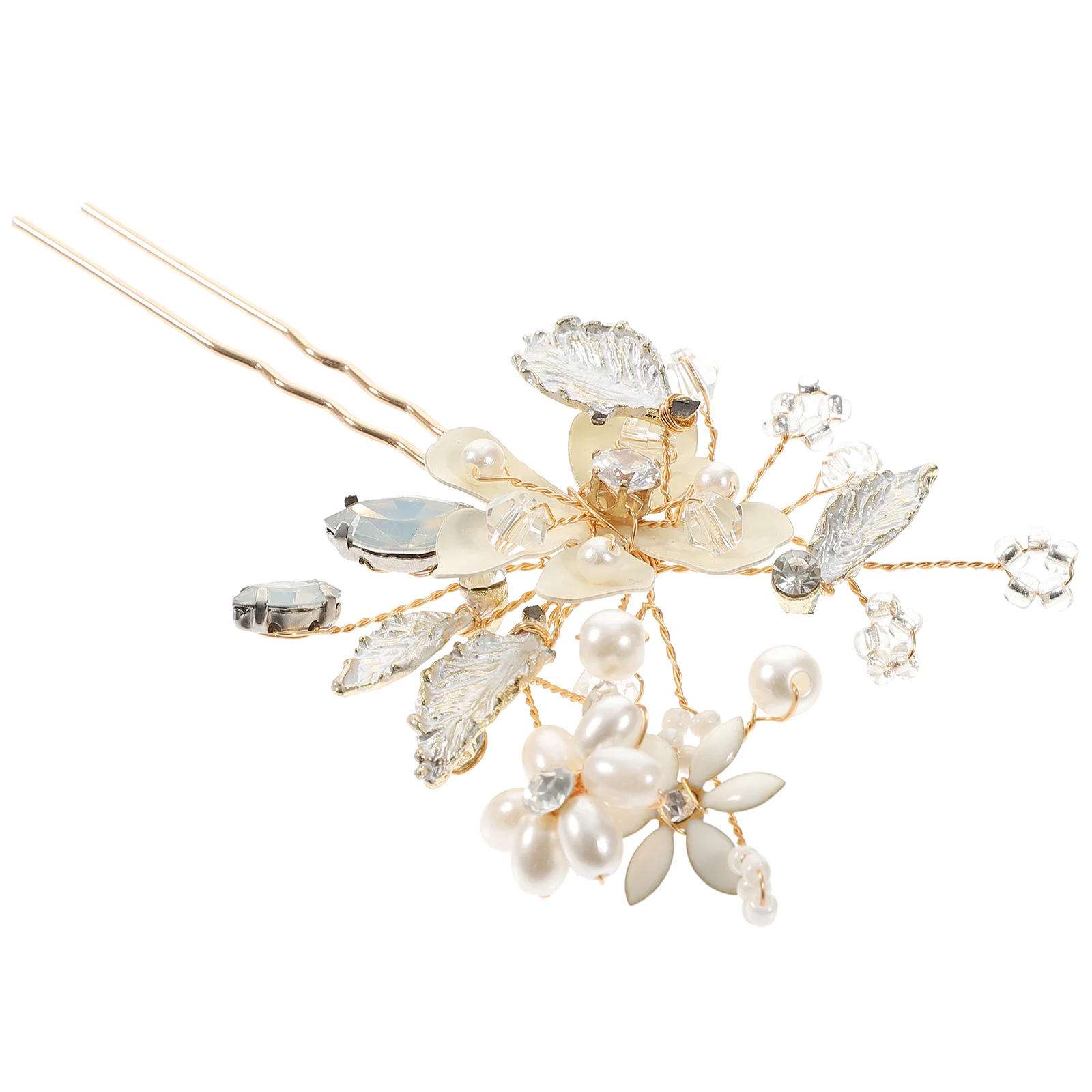 

Pearl Hairpin Rhinestone Wedding Accessories Bridesmaid Clip Fancy Gold Pearl Bridal Pins Hair Accessories Women Elegant