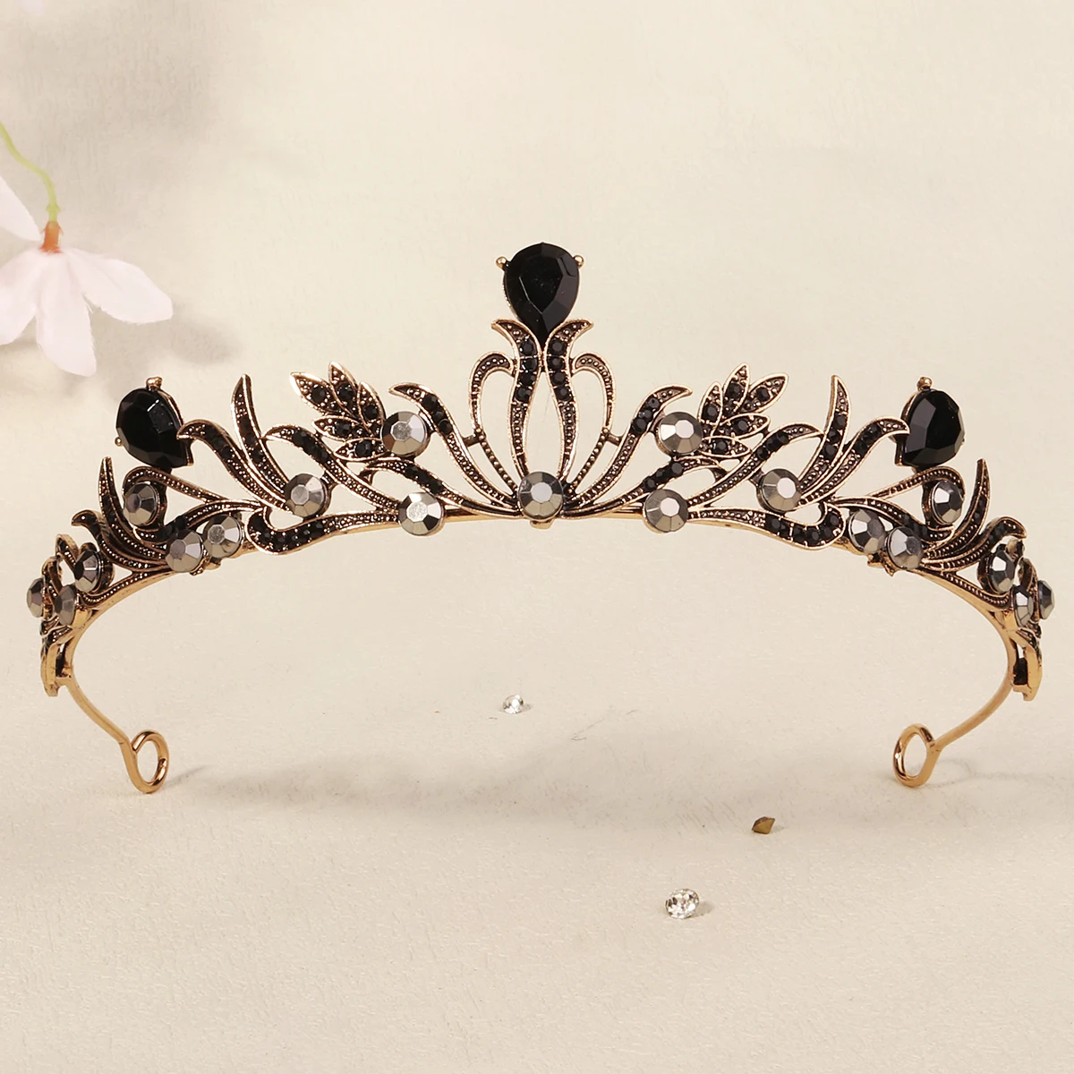 Bridal Crown Rhinestone Gold Color Tiaras and Crowns for Women Bride Wedding Hair Accessories Party Hair Jewelry Gift