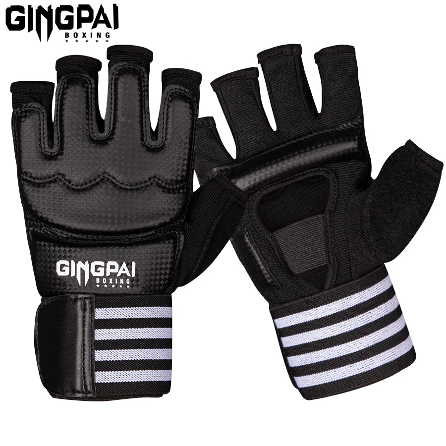 

Полурукавицы, боевые боксерские перчатки для ММА, тяжелая груша для бокса без пальцев с перчатками для подкладки для кикбоксинга, спарринга, муай-тай