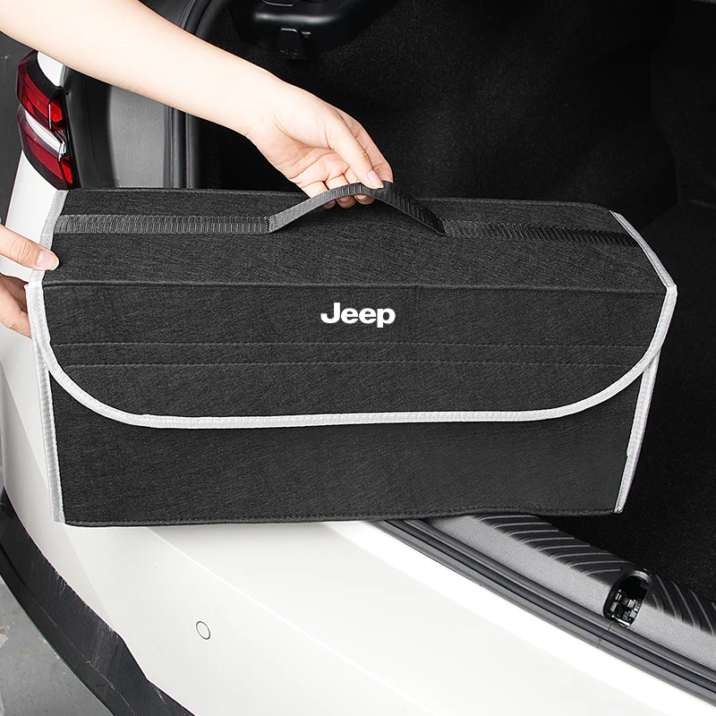 Car Trunk Storage Bag Organizer Foldable Stowing Tidying Container Box For Jeep Renegade Compass Grand Cherokee Liberty Rubicon