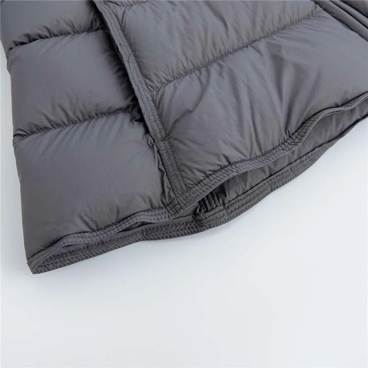 Women's Short Lightweight Hooded Down Jacket 2026 Autumn Winter High qulaity Waist-Cinched puffer coat Warm Solid color DJ729